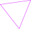 Icone de triangulo rosa de cabeça para baixo