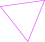 Icone de triangulo rosa de cabeça para baixo